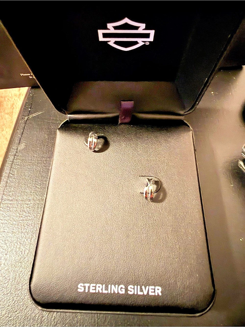 Harley-Davidson Sterling Silver Stud Earrings Brand New